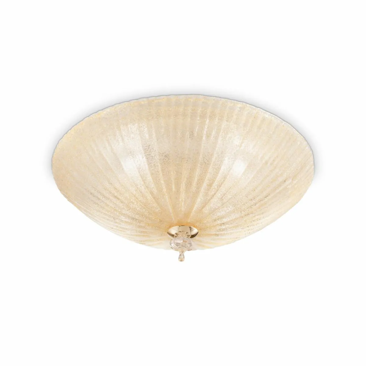 ideal_lux_plafonnier_shell_ambre_verre___cm_0.webp Hot Ideallux Ideal Lux plafonnier Shell, ambre, verre, Ø 50 cm