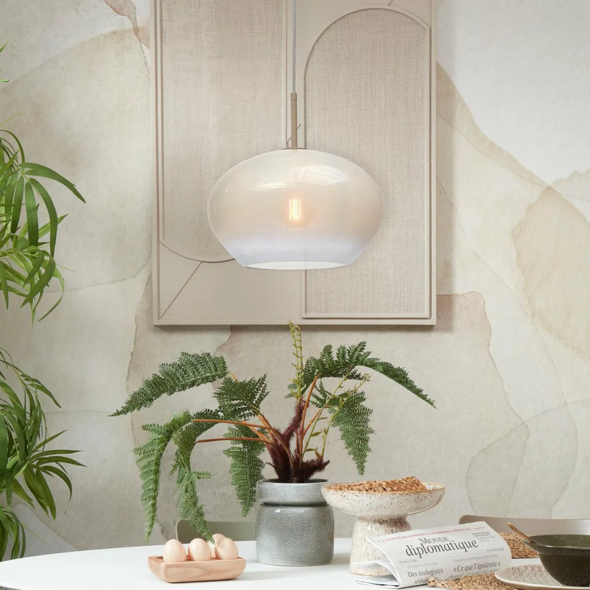 its_about_romi_suspension_bologna_blanc_laiteux___lampe_0.webp Best Sale It's about RoMi Suspension Bologna, blanc laiteux, à 1 lampe
