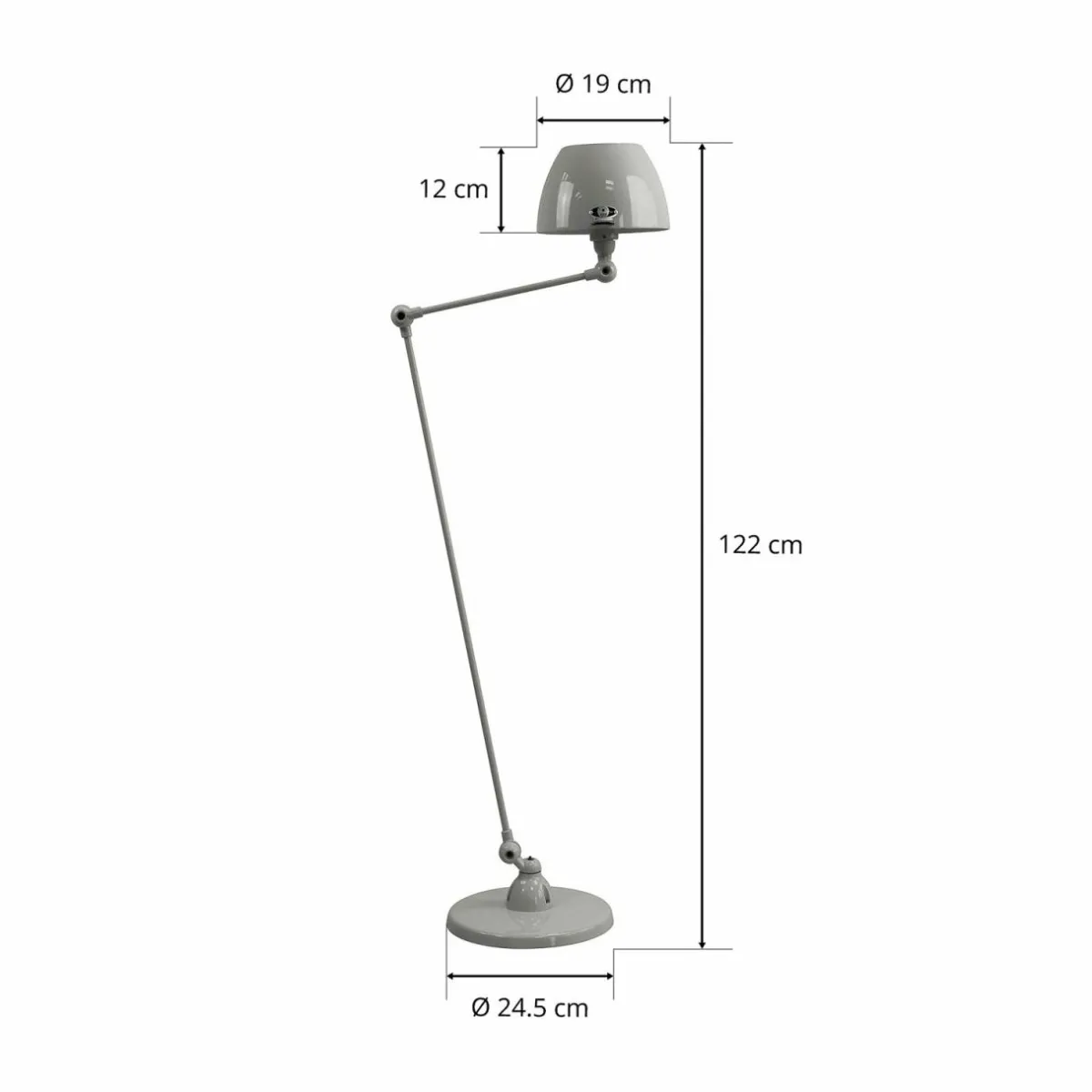 jield_aicler_aic_lampadaire_cm_gris_4.webp Best Jieldé Aicler AIC833 lampadaire 80+30 cm gris
