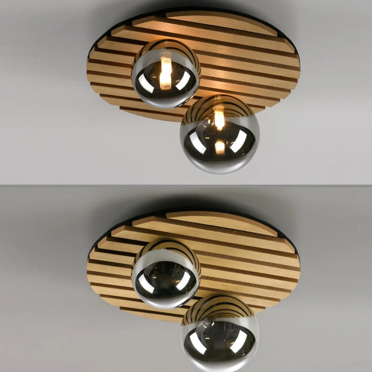 just_light_plafonnier_green_stika_rond___lampes_bois_5.webp Hot JUST LIGHT. Plafonnier Green Stika, rond, à 2 lampes, bois
