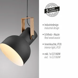 Outlet JUST LIGHT. Suspension Cup 2.0, Ø30cm, à 1 lampe, noir