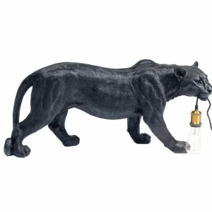Store KARE Animal Bagheera lampe de table panthère noire