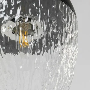 Discount KARE Frozen suspension à 1 lampe noire Ø 20 cm