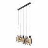 Best Sale KARE Suspension Diamond Fever Dining noir à 5 lampes linear