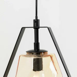 Best Sale KARE Suspension Diamond Fever Dining noir à 5 lampes linear