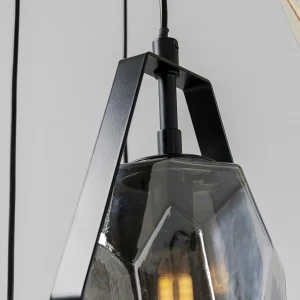 Flash Sale KARE Suspension Diamond Fever Spiral noir à 5 lampes rondes
