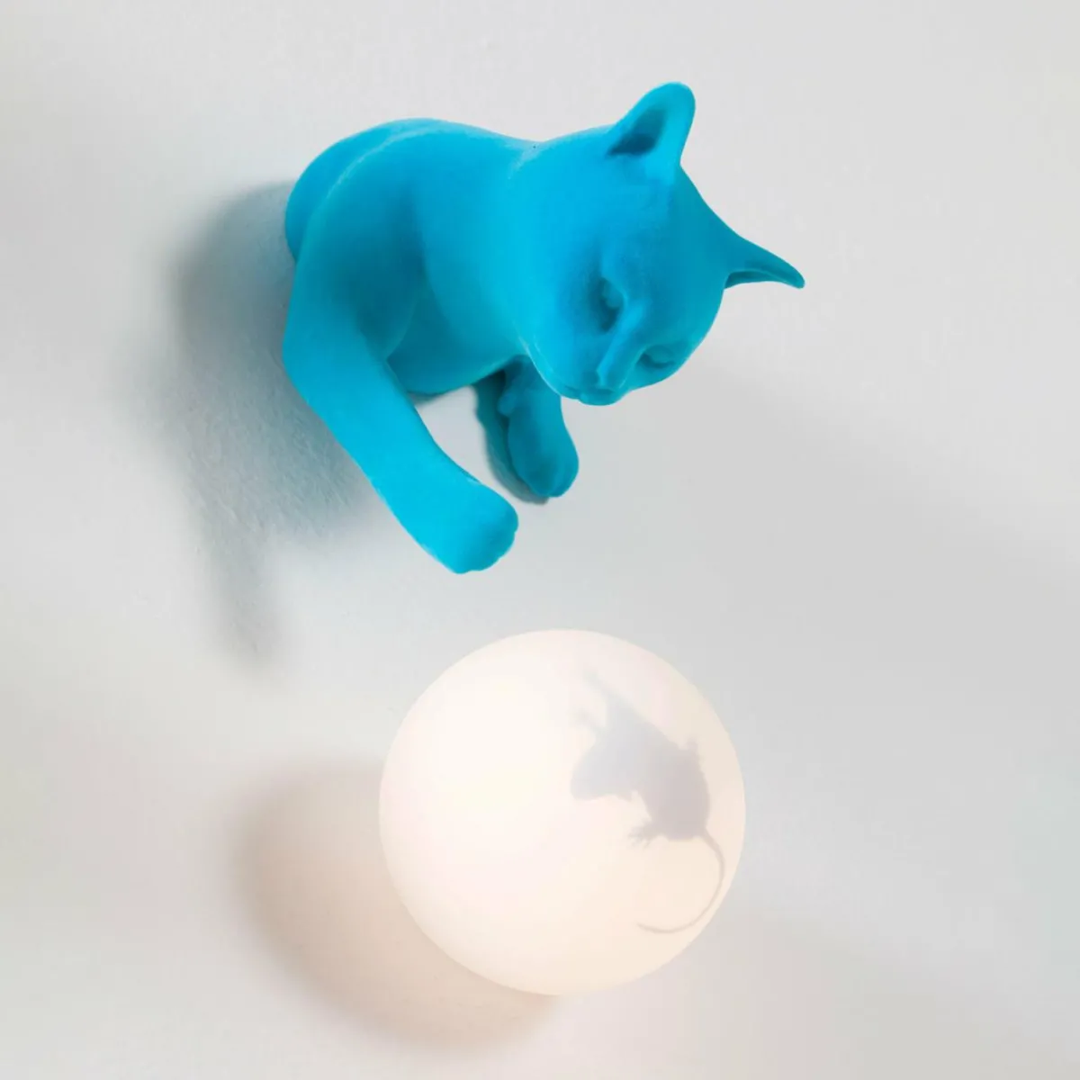 karman_applique_murale_maoo_cramique_bleu_clair_verre_figurine_de_chat_1.webp Cheap Karman Applique murale Maoo, céramique bleu clair, verre, figurine de chat
