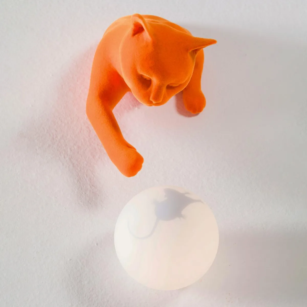 karman_applique_murale_maoo_cramique_orange_verre_figurine_de_chat_0.webp Online Karman Applique murale Maoo, céramique orange, verre, figurine de chat