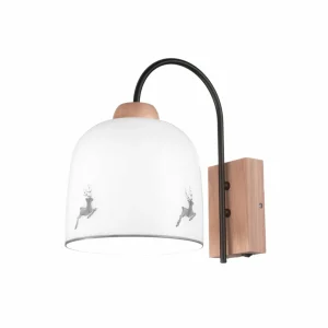 Best Sale austrolux KOLARZ Applique murale Chalet, blanc/cerf gris, largeur 19 cm