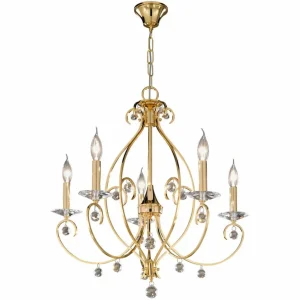 Online KOLARZ Carat - lustre à 5 lampes