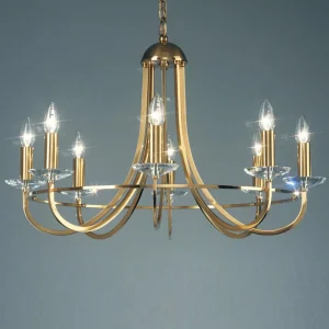 New KOLARZ Imperial lustre, laiton, à 8 lampes