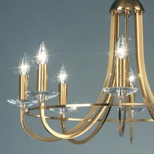 New KOLARZ Imperial lustre, laiton, à 8 lampes