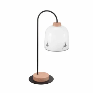 Fashion austrolux KOLARZ Lampe de table Chalet, blanc/cerf gris, hauteur 56 cm
