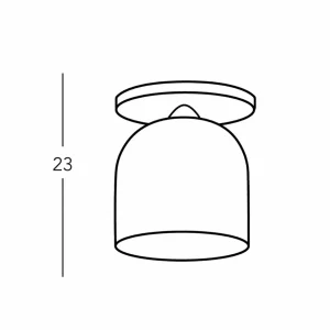 Shop austrolux KOLARZ Plafonnier Chalet, Ø 19 cm, blanc/brun, verre/bois