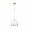 New austrolux KOLARZ Suspension Chalet, blanc/gris cerf, Ø 25 cm, verre