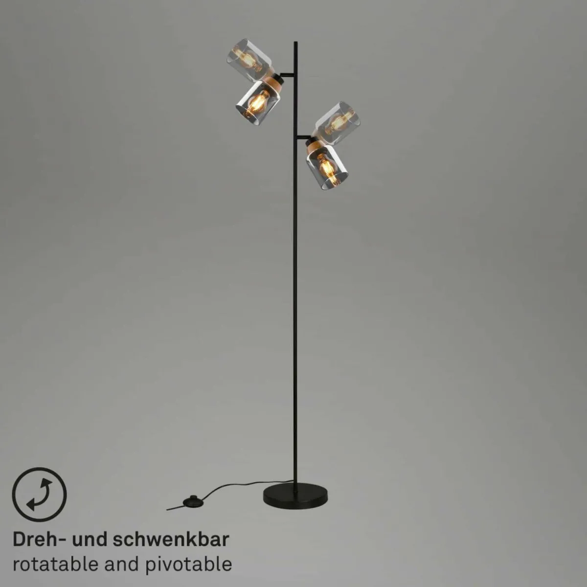 lampadaire____lampes_abatjour_verre_fum_3.webp New Briloner Lampadaire 1486025 à 2 lampes abat-jour verre fumé