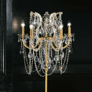 Sale Masiero Lampadaire Annino doté d'éléments Swarovski