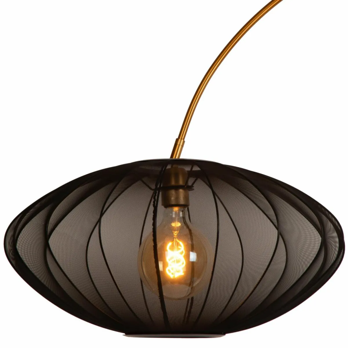 lampadaire_arqu_corina_noir_e__cm_plastique_1.webp Sale Lucide Lampadaire arqué Corina, noir, E27, 192 cm, plastique
