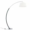 Online ORION Lampadaire arqué Philipp tissu chromé/noir