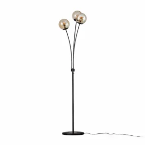 Store Alfa Lampadaire Artis à boules de verre, 3 lampes