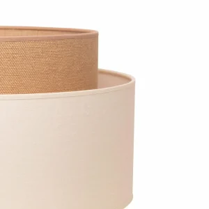Sale Duolla Lampadaire Boho, trépied écru/jute hauteur 145 cm