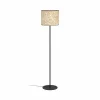 Sale EGLO Lampadaire Butterburn, hauteur 162 cm, beige/vert, métal/tissu