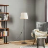 Store TK Lighting Lampadaire Chicago avec abat-jour en lin
