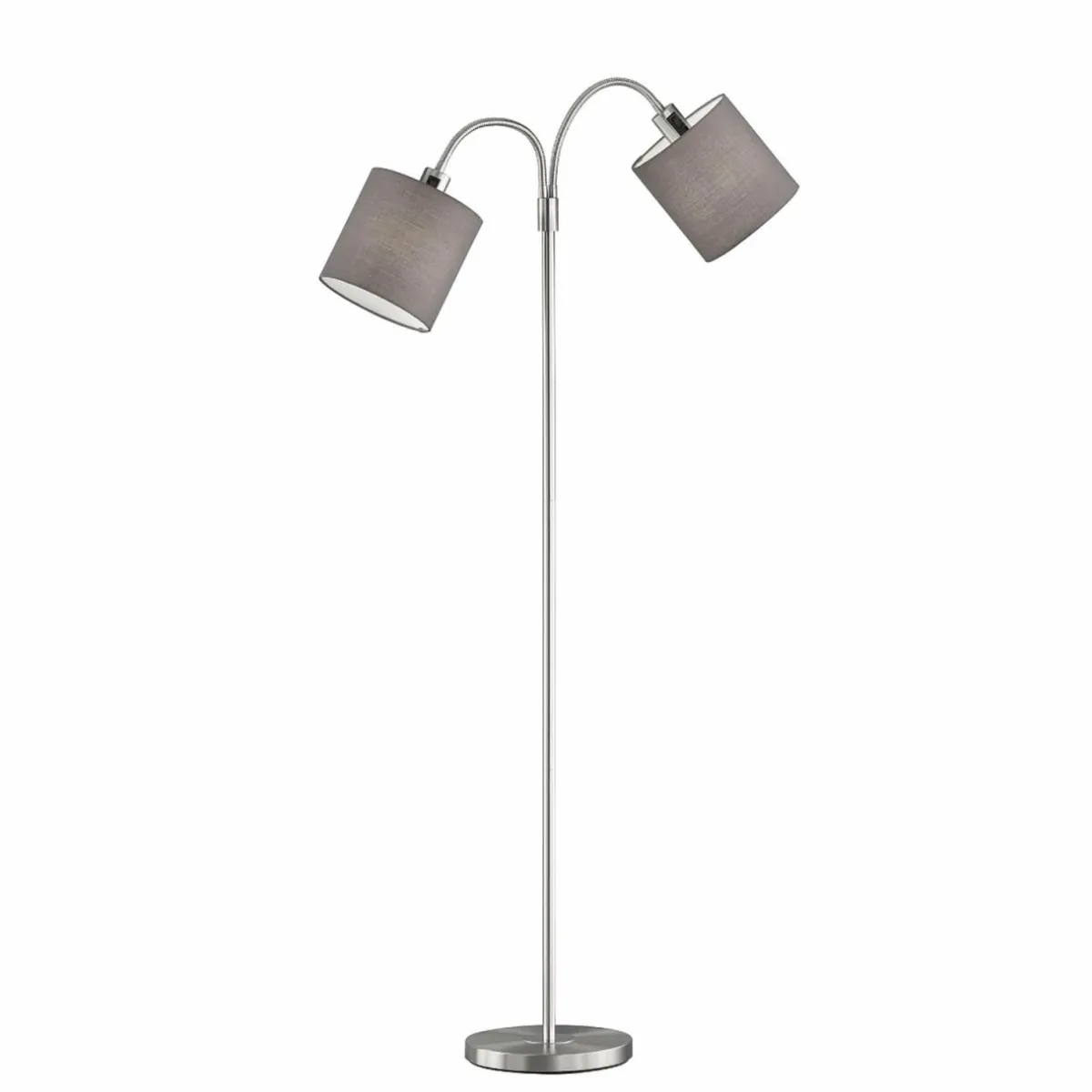lampadaire_cozy__lampes_chintz_nickelgris_0.webp Hot FISCHER & HONSEL Lampadaire Cozy, 2 lampes, chintz, nickel/gris