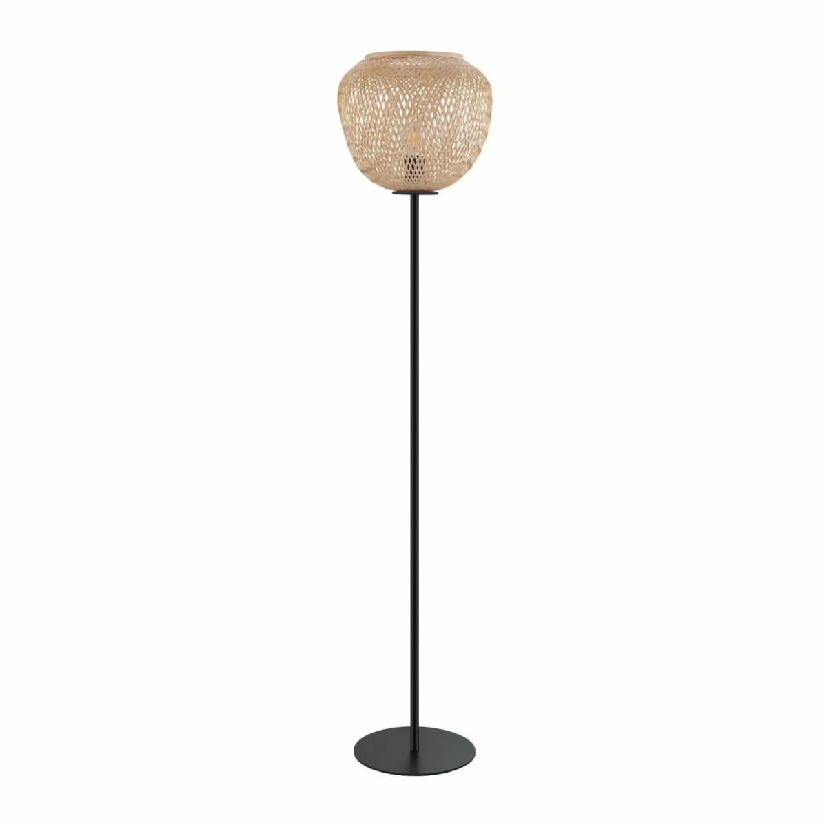 Best EGLO Lampadaire Dembleby en bois, coloris nature