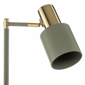 Outlet Argon Lampadaire Destin réglable, vert/laiton