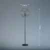 Hot FISCHER & HONSEL Lampadaire Drops abat-jour en métal, noir
