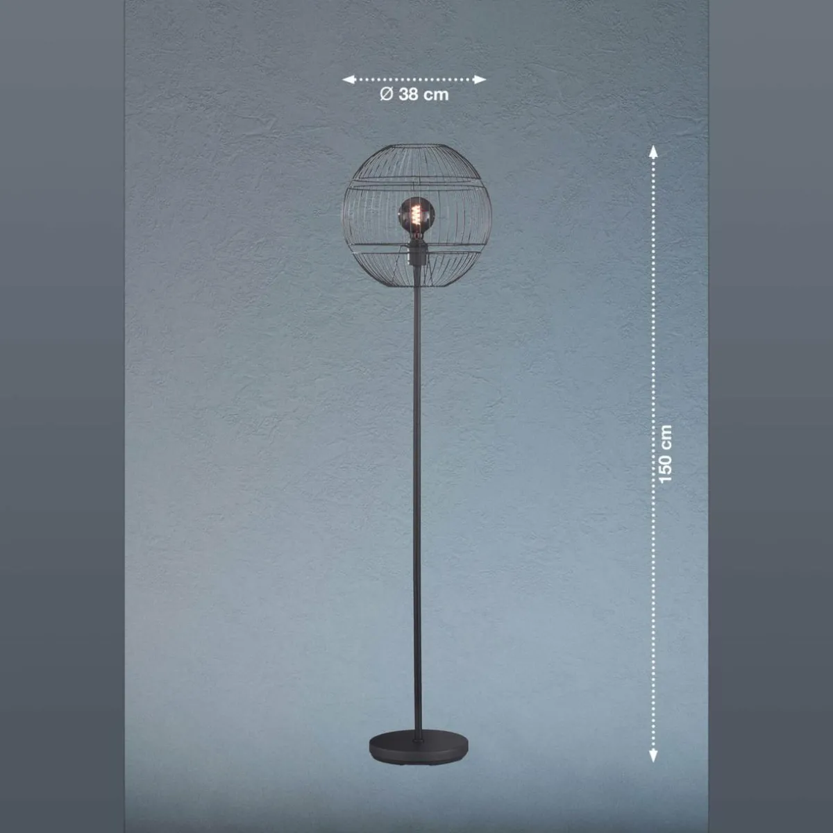lampadaire_drops_abatjour_en_mtal_noir_1.webp Hot FISCHER & HONSEL Lampadaire Drops abat-jour en métal, noir