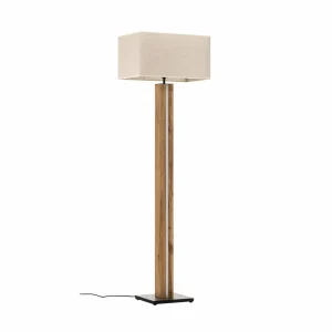 Flash Sale BRITOP Lampadaire Elegance dimmable, placage chêne, beige