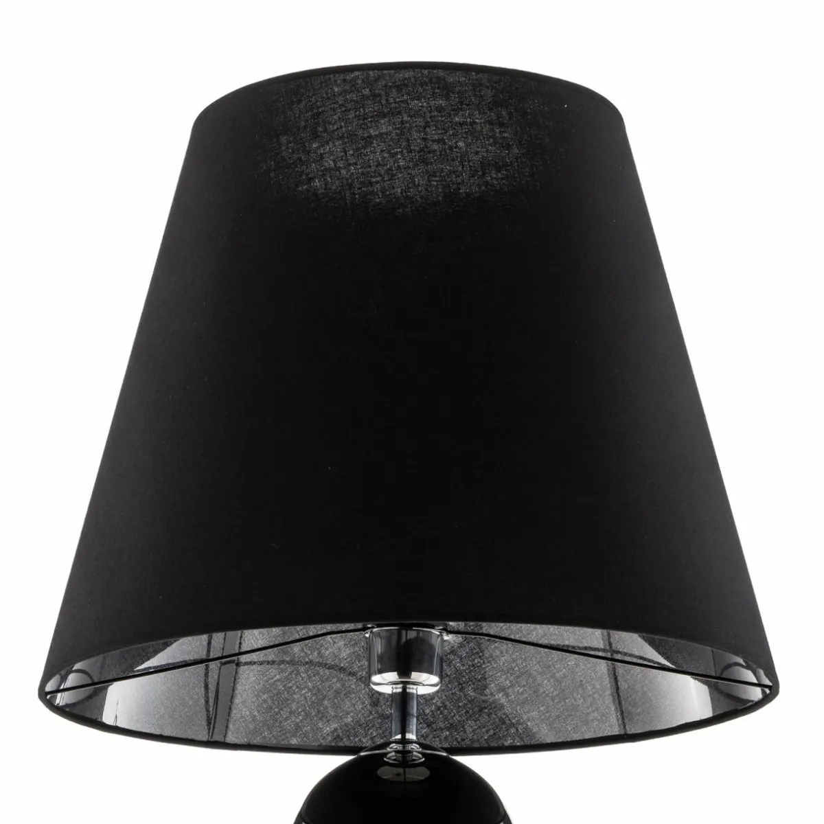 lampadaire_en_tissu_fulda_dcor_verre_noir_1.webp Best Sale Argon Lampadaire en tissu Fulda, décor verre, noir