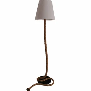 Fashion Näve Lampadaire en tissu Rope avec corde naturelle