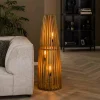 Store Zijlstra Lampadaire Großbergen en manguier, à trois lampes