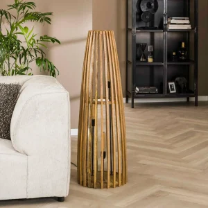 Store Zijlstra Lampadaire Großbergen en manguier, à trois lampes