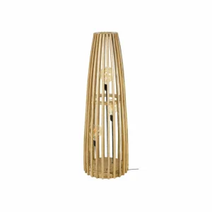 Store Zijlstra Lampadaire Großbergen en manguier, à trois lampes