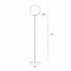 New miloox by Sforzin Lampadaire Jugen gris à 1 lampe