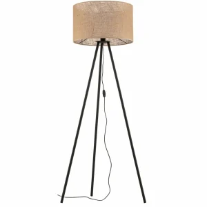 Fashion TK Lighting Lampadaire Juta avec support trépied