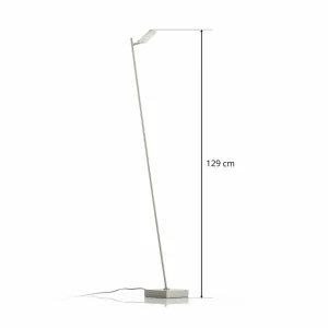 Hot Freelight Lampadaire LED Block à 1 lampe, couleur acier