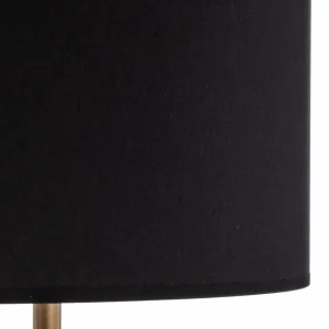 Outlet Avonni Lampadaire LM-9112-1E, pied en marbre, abat-jour en textile