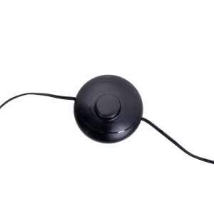 Sale Näve Lampadaire Maron, à trois lampes, tissu, brun/doré