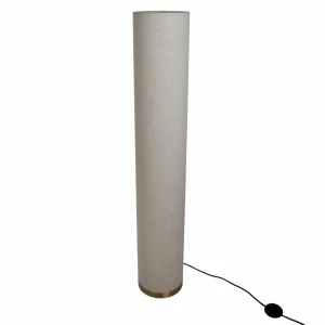 Online Näve Lampadaire Natur avec abat-jour en lin