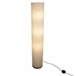 Online Näve Lampadaire Natur avec abat-jour en lin
