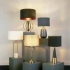 Shop Searchlight Lampadaire Orbit, noir-doré