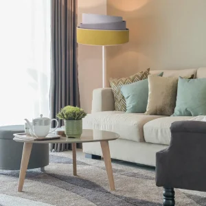 Store Duolla Lampadaire Pastell Trio jaune/gris/gris clair