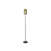 Best Sale Freelight Lampadaire Ventotto, noir/or, hauteur 165 cm, métal/verre