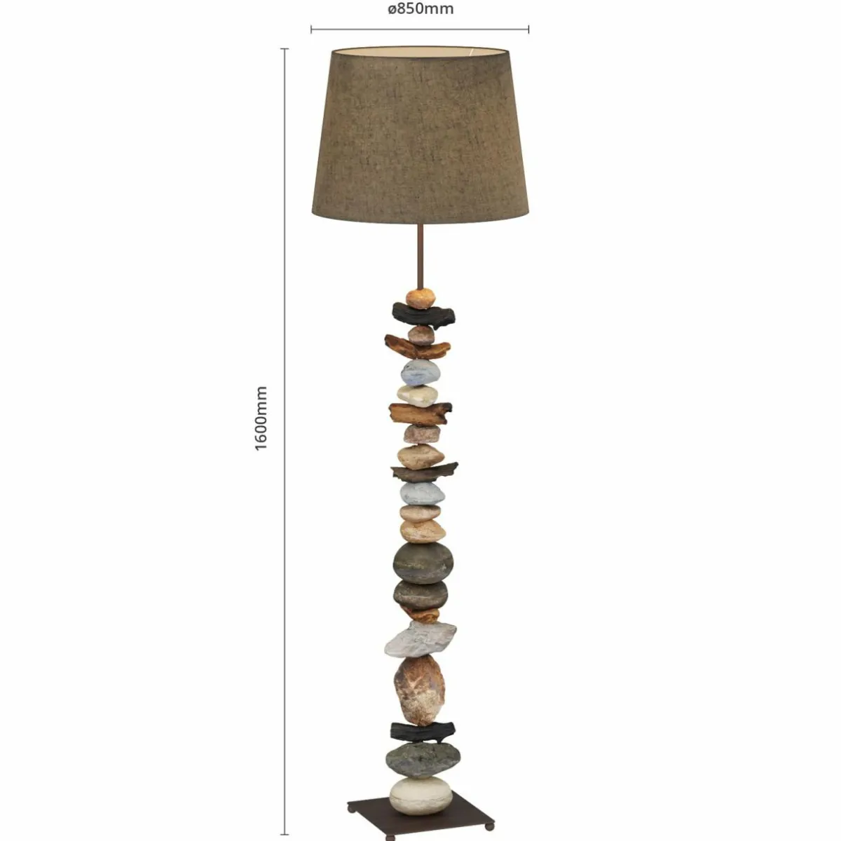 lampadaire_vera_abatjour_tissu_et_dcor_en_pierre_4.webp Best Sale ONLI Lampadaire Vera abat-jour tissu et décor en pierre