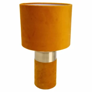 Shop Näve Lampe à poser 3189514, abat-jour tissu, orange